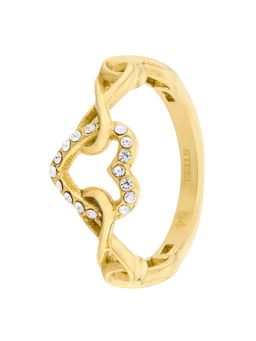 Guess - L.O.V.E. Ring For Women, Stainless Steel, Anti-Tarnish, Gold-Plated
