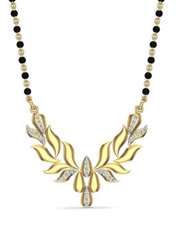 DISHIS - 18k BIS Hallmark Yellow Gold and Diamond Tanmaniya Pendant