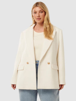 Forever New - Simonna Curve Boucle Blazer Cream