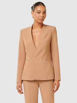 Forever New - Taylor Double Breasted Blazer Khaki