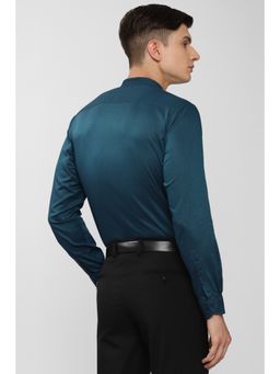 Peter England - Men Blue Full Sleeves Formal Shirt