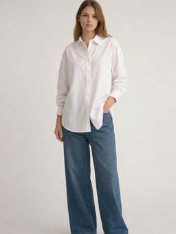 Scoup - Cotton Poplin White Shirt