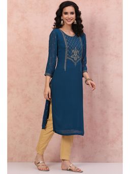 Rangriti - Blue Printed Kurta