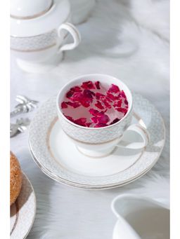 Vigneto - Feathered Checks Cup and Saucer Set