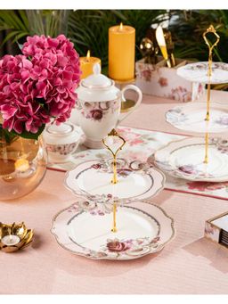 Vigneto - Rose Garden Two Tier Dessert Stand