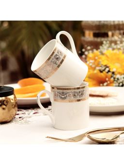 Vigneto - Mughal Gold and Grey Mug (Pack of 6)