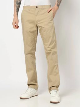GAP - Men Straight Fit Mid Waist Beige Pant