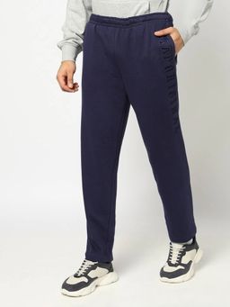 GAP - Men Embroidered Mid Rise Navy Blue Track Pant