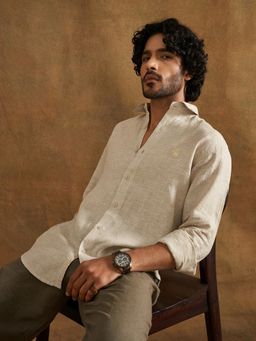 neopalms - Driftwood Linen Off White Shirt