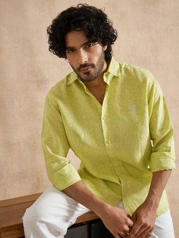 neopalms - Wild Lime Linen Green Shirt