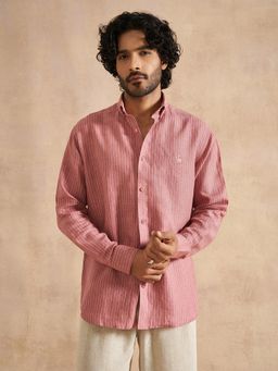neopalms - Rosewood Linen Pink Shirt