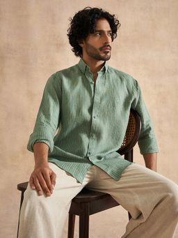 neopalms - Palm Linen Green Shirt