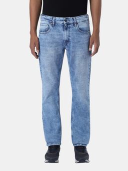 Pepe Jeans - Blue Men Cotton Lycra Straight Fit Jeans