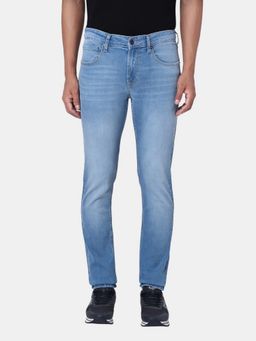Pepe Jeans - Blue Men Cotton Lycra Slim Fit Jeans