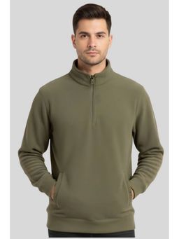 Parcel Yard - Men Winter Wear Olive Sweatshirt