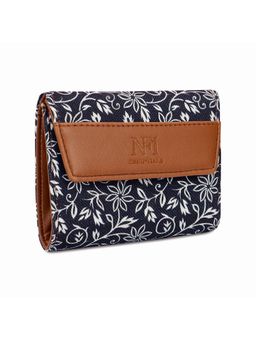 NFI Essentials - Trifold Mini Vegan Leather & Jute Wallet