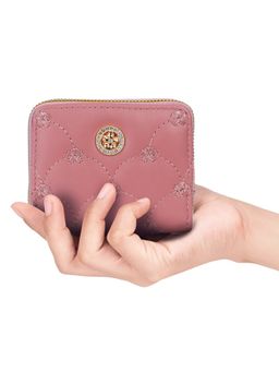 NFI Essentials - PU Leather Mini Clutch Dual Zipper Wallet
