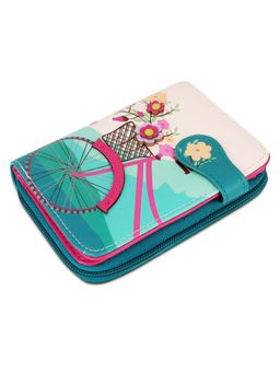 NFI Essentials - PU Leather Printed Mini Credit Card Holder Organizer Wallet