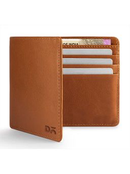 DailyObjects - Tan Leather Slim Classic Billfold Wallet