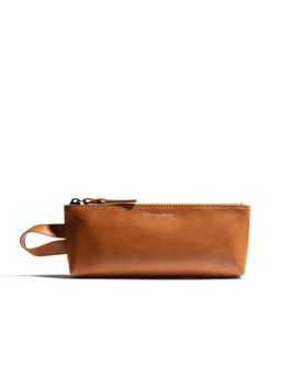 DailyObjects - Tan Vegan Leather Vault Pouch