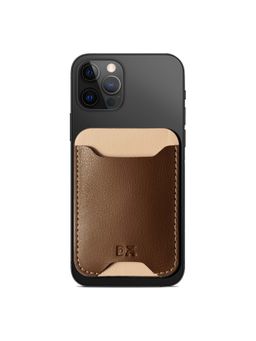 DailyObjects - Walnut Brown CardSafe Phone Wallet