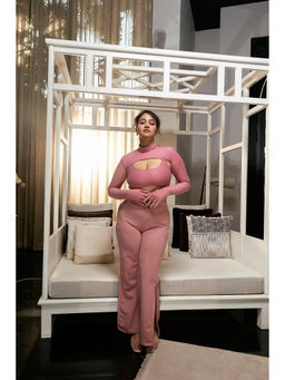 Lea Clothing - Cerise Blush Pink Lounge Crop Top with Tank Top (Set of 2)