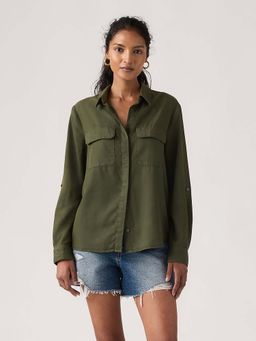 Levi's - Women's Solid Relaxed Fit Shirt