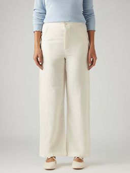 Levi's - Women's Off-White Loose Fit High Rise Trouser