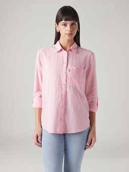 Levi's - Women's Striped Relaxed Fit Linen Shirt