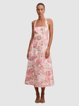 Forever New - Blossom Halter Midi Dress with Belt