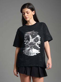 Flying Machine - Oversized Graphic Printed T-Shirt