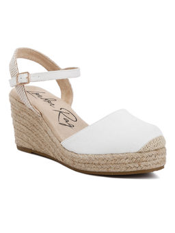 London Rag - White Women Espadrille Wedges