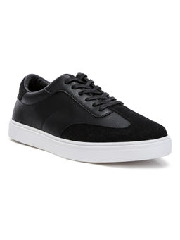 London Rag - Black Panelling Detailed Lace-up Sneakers