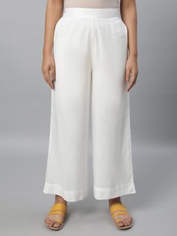 Aurelia - Off-White Wide Liva Women Palazzo