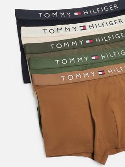 Tommy Hilfiger - Men Multi-Colour Solid Low Rise Trunks (Pack Of 5)