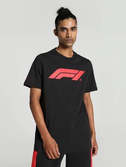 Puma - F1 Essentials Logo Mens Black T-Shirt