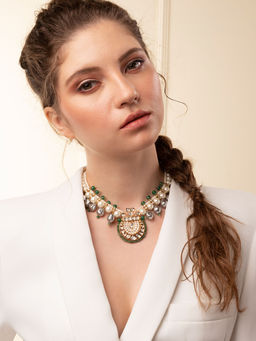 Joules By Radhika - Bespoke Necklace with Pearls & Agate