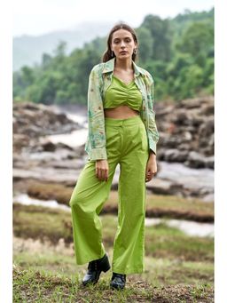 NEOFAA - Green Sheen Co-Ord (Set of 3)