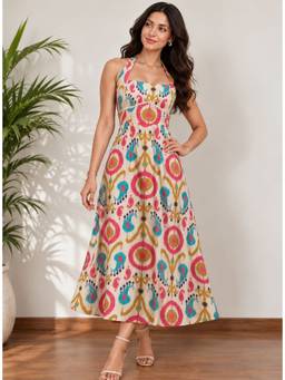 AAREIN - Pink Printed Dress