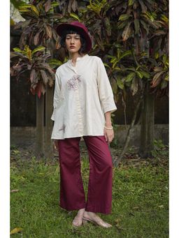 The House of Hemp - White Ivory Bloom - Marsalla Shirt With Pant