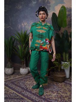 The House of Hemp - Green Emerald Leopard Hemp Printed Co-Ord Set