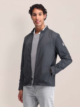 U.S. POLO ASSN. - Regular Fit Solid Casual Jacket Grey