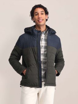 U.S. POLO ASSN. - Regular Fit Colourblocked Padded Jacket Navy Blue