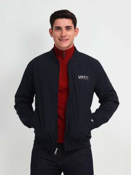 U.S. Polo Assn. Denim Co. - Men'S Reversible Bomber Jacket-Navy Blue