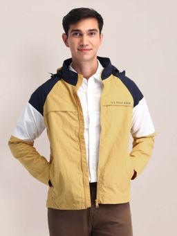 U.S. POLO ASSN. - Regular Fit Solid Padded Jacket-Yellow