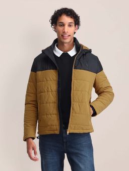 U.S. POLO ASSN. - Regular Fit Colourblocked Padded Jacket-Black