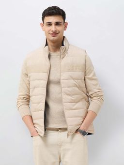 U.S. POLO ASSN. - Solid Regular Fit Reversible Jacket-Beige