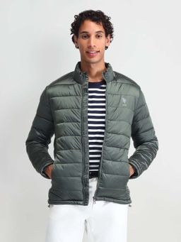 U.S. Polo Assn. Denim Co. - Regular Fit Solid Padded Jacket-Olive