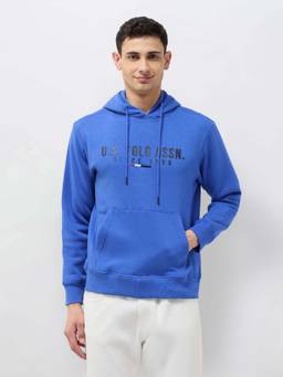 U.S. POLO ASSN. - Graphic Print Royal Blue Men's Hoodie