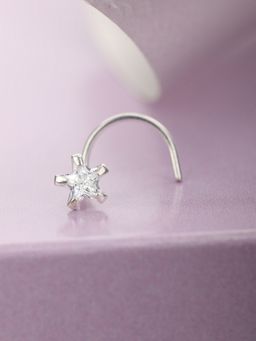 Zavya - Sparkling Silver 925 Silver Nose Pin